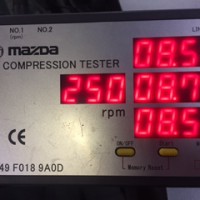 RX-8　圧縮圧力　測定
